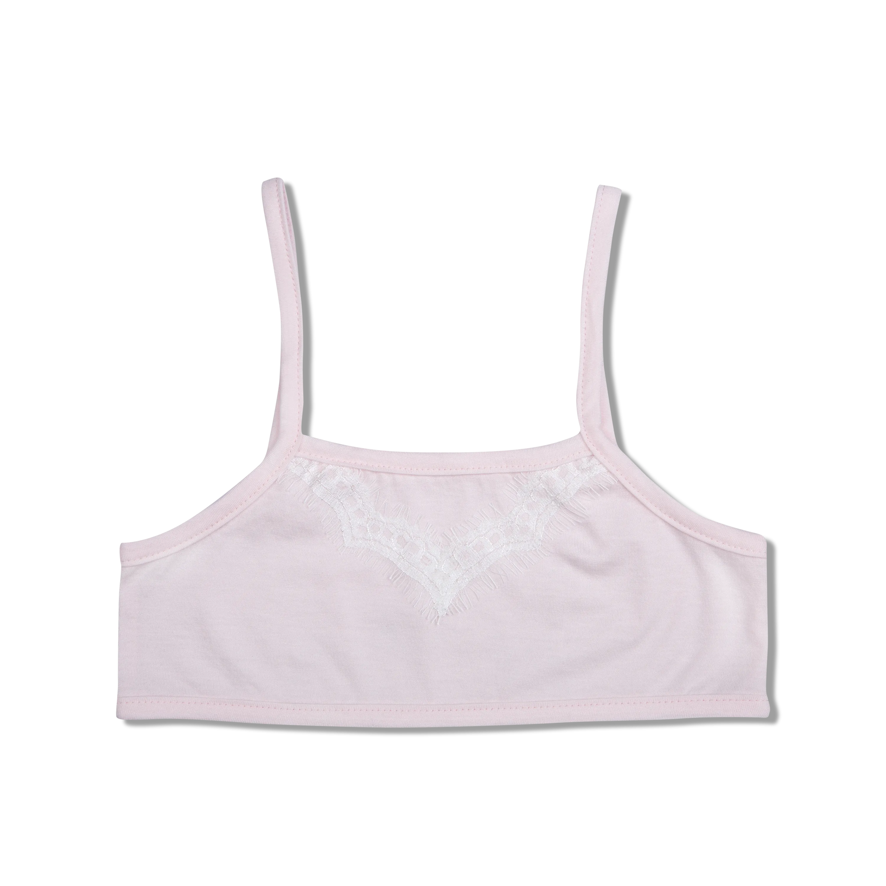 JUTA KIDS' SHORT TANK TOP PINK/WHITE