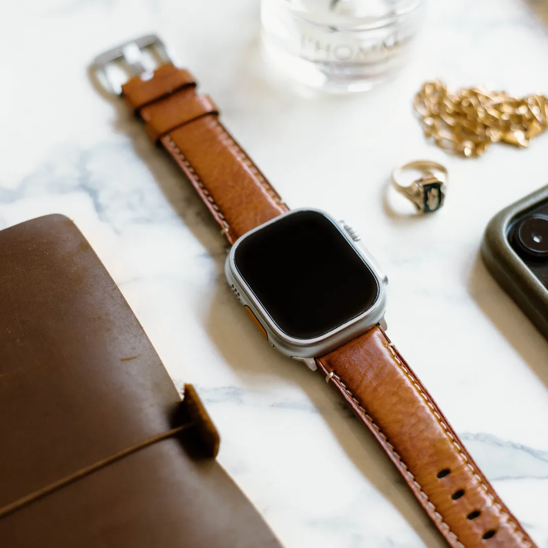 Leather Apple Watch Strap - Sienna