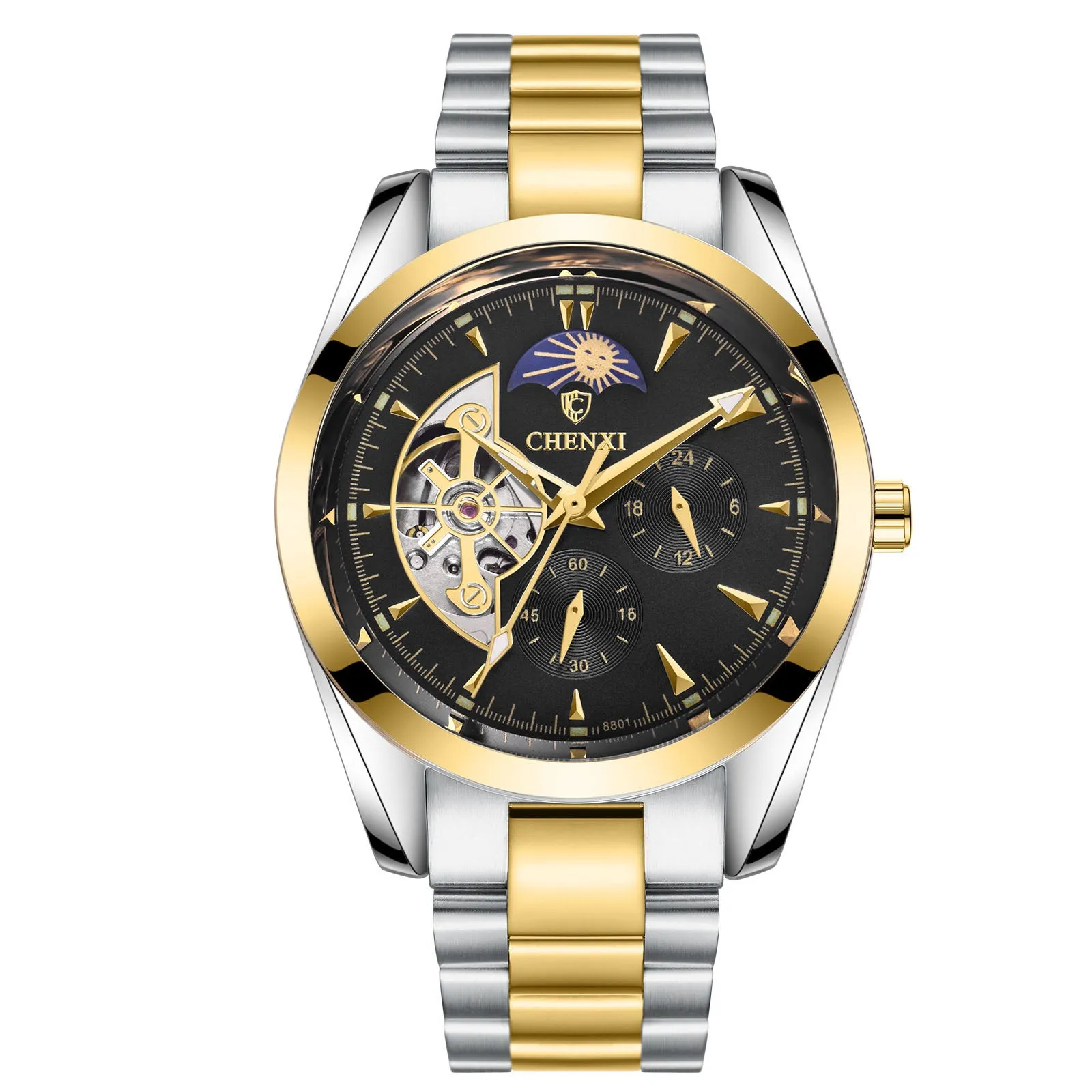 Men's Business Mechanical Watches - stainless steel waterproof