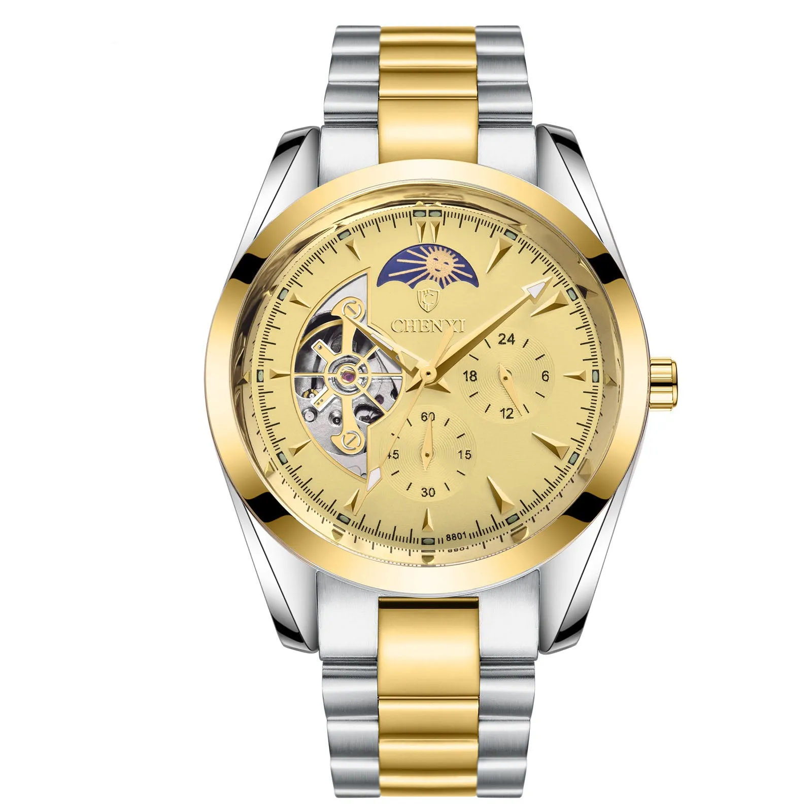 Men's Business Mechanical Watches - stainless steel waterproof