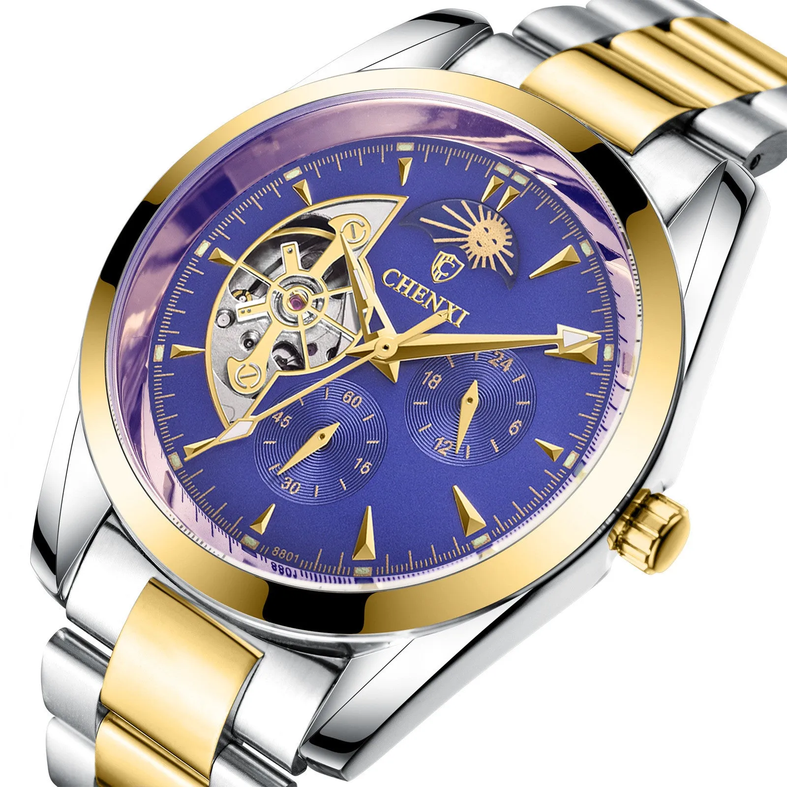 Men's Business Mechanical Watches - stainless steel waterproof