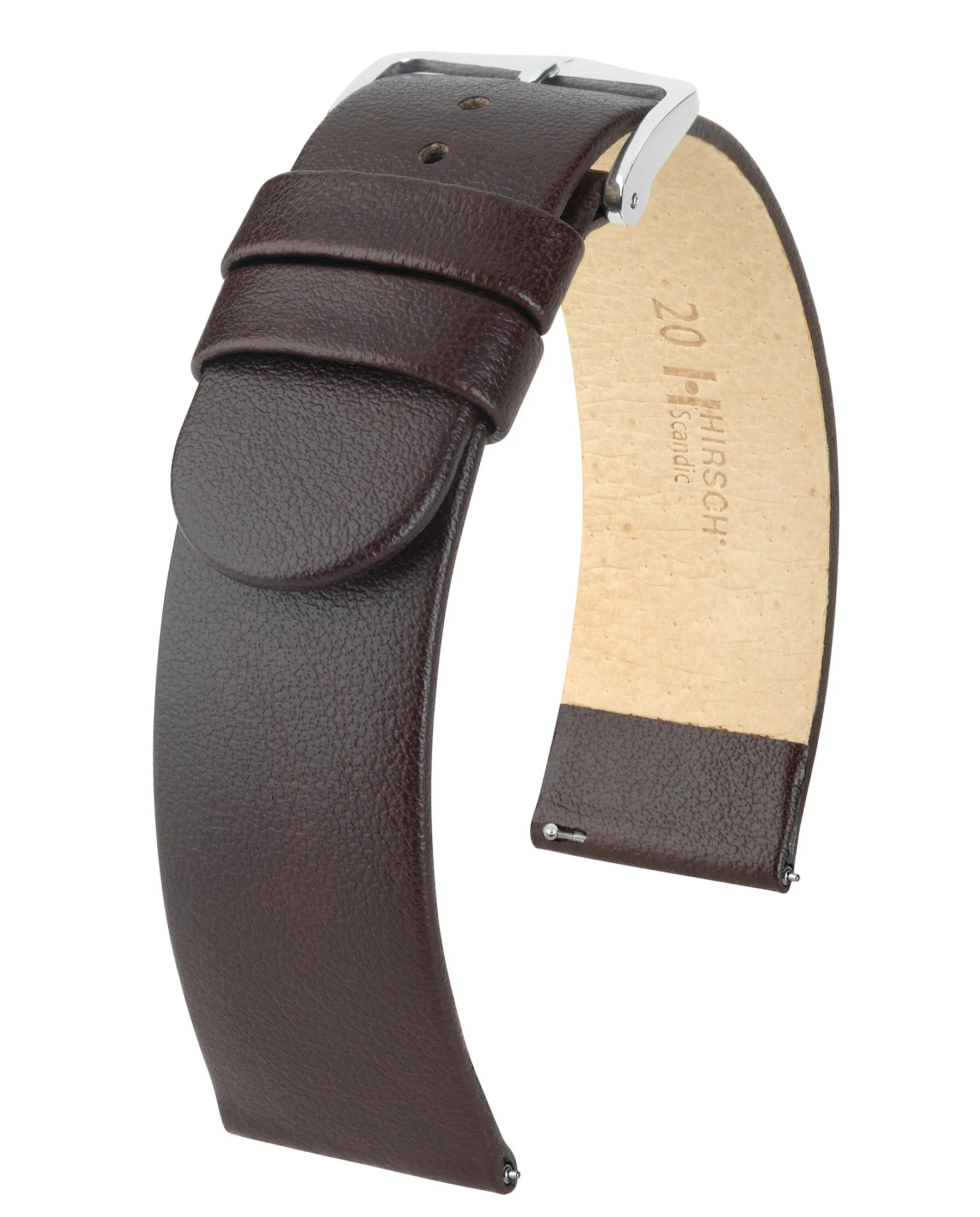 Men's HIRSCH SCANDIC Classic Calfskin Watch Strap  1787 20