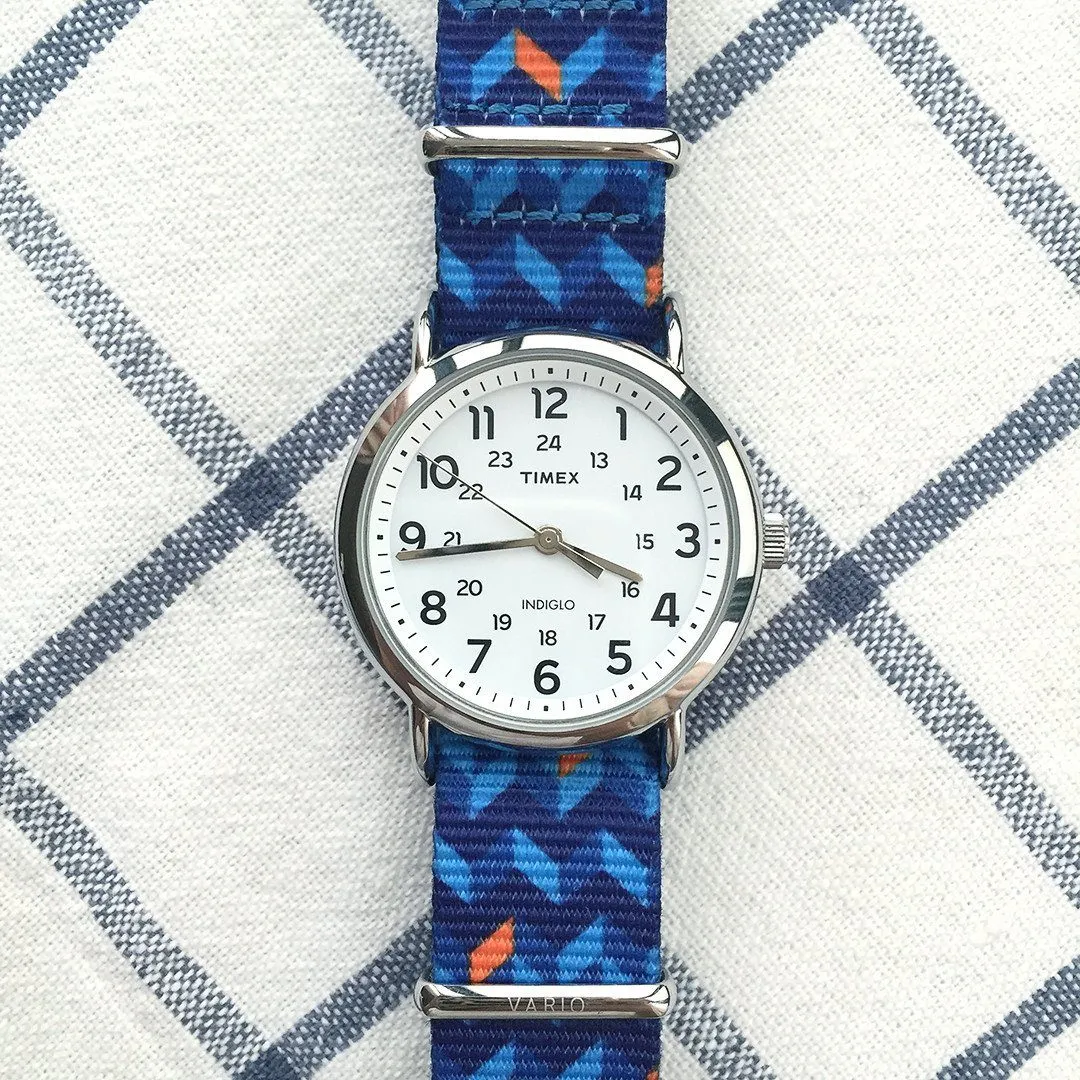 Ocean Chevron Graphic Watch Strap