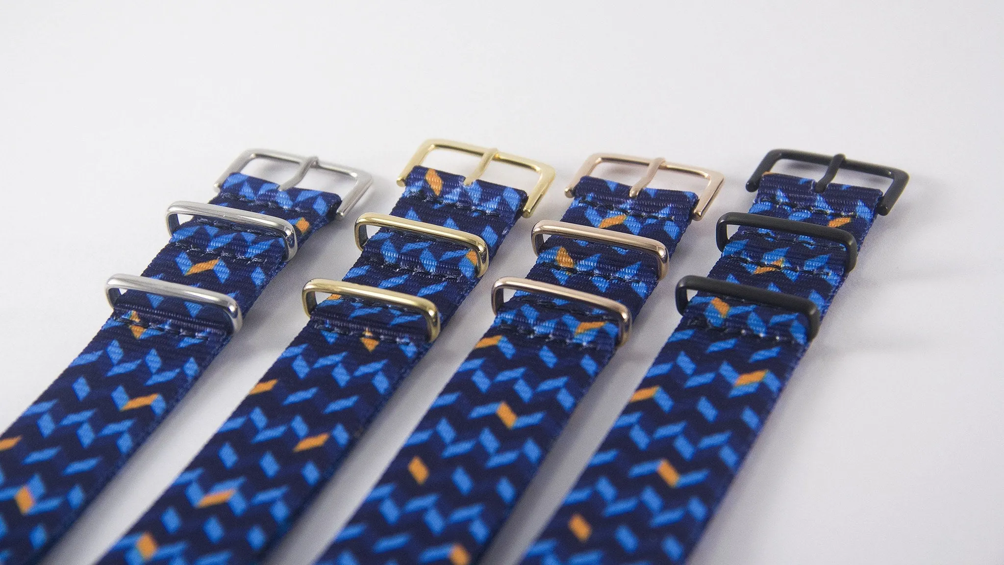 Ocean Chevron Graphic Watch Strap