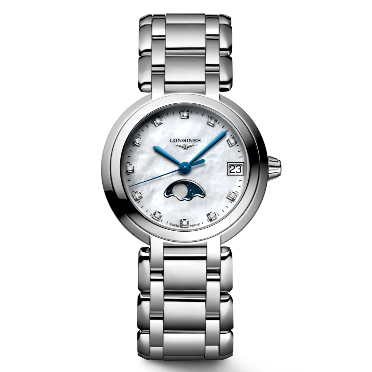 PrimaLuna Stainless Steel Moon Phase 30mm