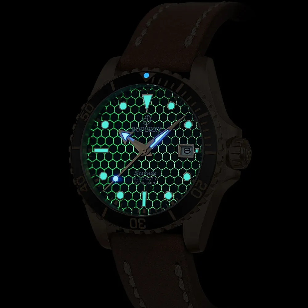 SEATURTLE.OCEAN(BRONZE) - Automatic Bronze Diver Watch | Black