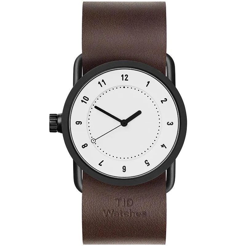 TID No.1 White Dial / Navy Leather Strap / Black Buckle