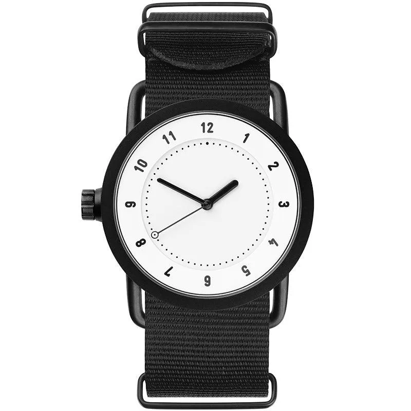 TID No.1 White Dial / Navy Leather Strap / Black Buckle