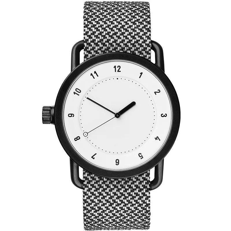 TID No.1 White Dial / Navy Leather Strap / Black Buckle