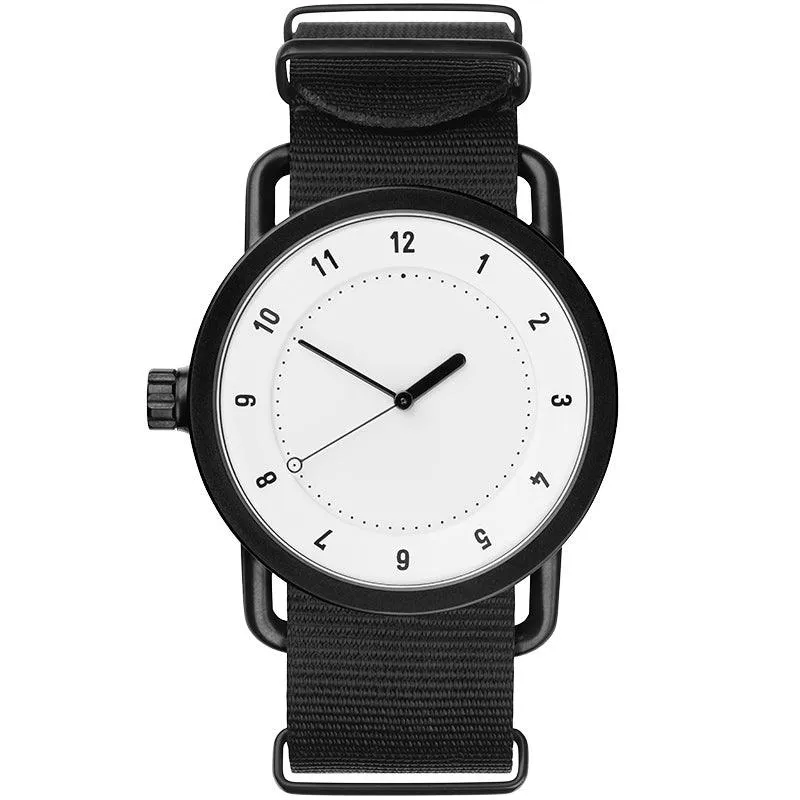 TID No.1 White Dial / Navy Leather Strap / Black Buckle