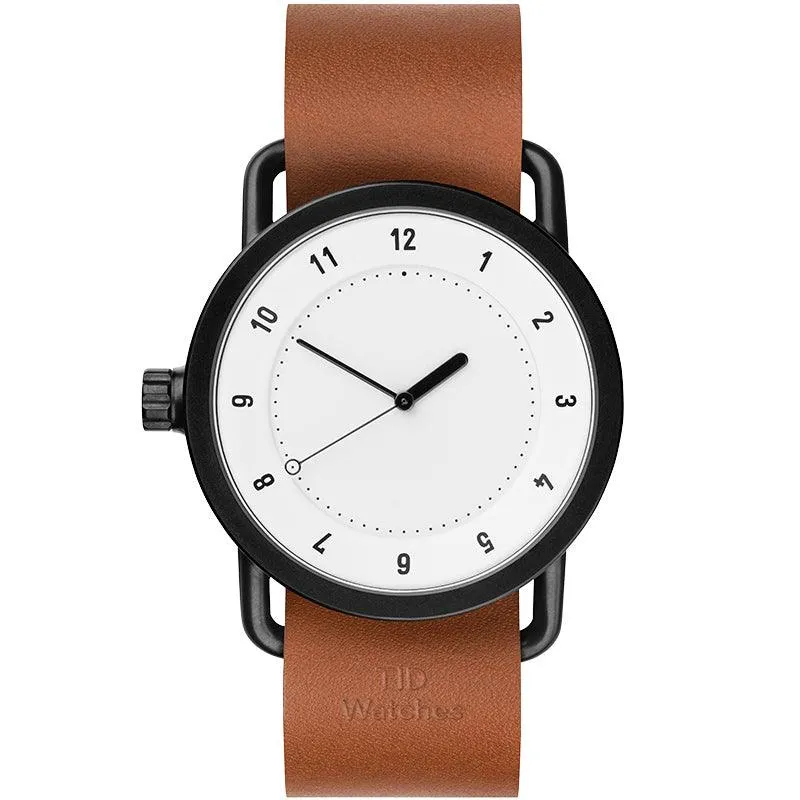 TID No.1 White Dial / Navy Leather Strap / Black Buckle