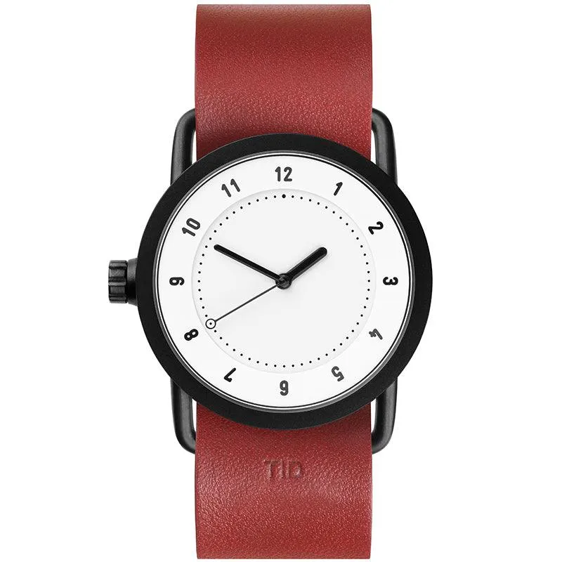 TID No.1 White Dial / Navy Leather Strap / Black Buckle