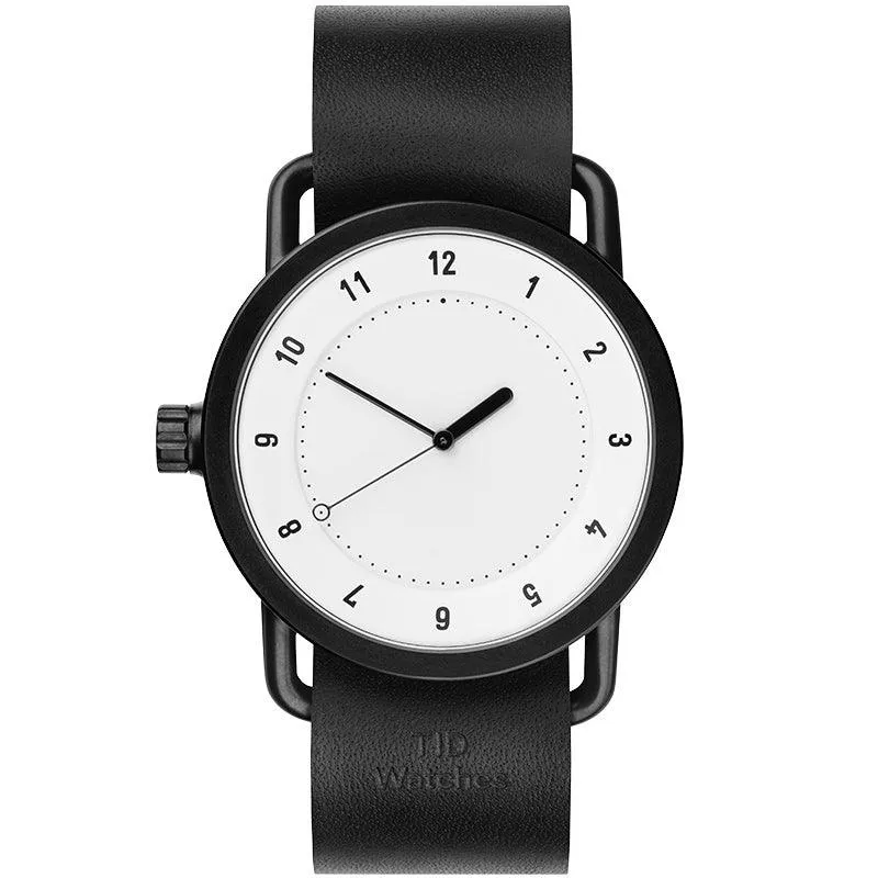 TID No.1 White Dial / Navy Leather Strap / Black Buckle