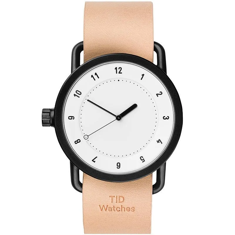 TID No.1 White Dial / Navy Leather Strap / Black Buckle