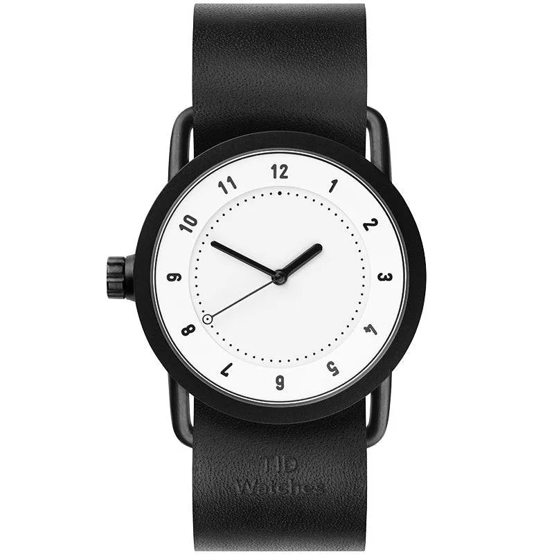 TID No.1 White Dial / Navy Leather Strap / Black Buckle