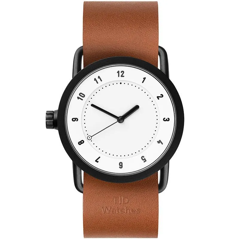 TID No.1 White Dial / Navy Leather Strap / Black Buckle