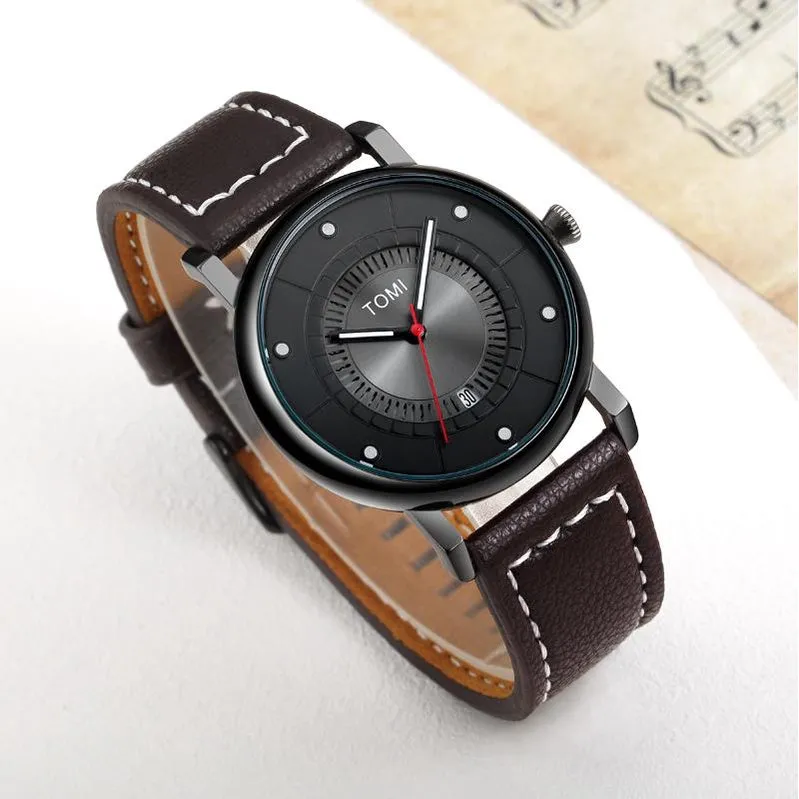 TOMI T-033 Men's Wrist Watch Date Quartz