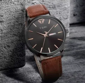 TOMI T-045 Day Date Quartz Wrist Watch For Men