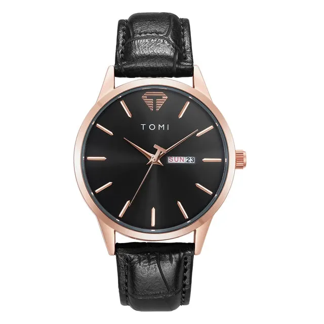 TOMI T-045 Day Date Quartz Wrist Watch For Men