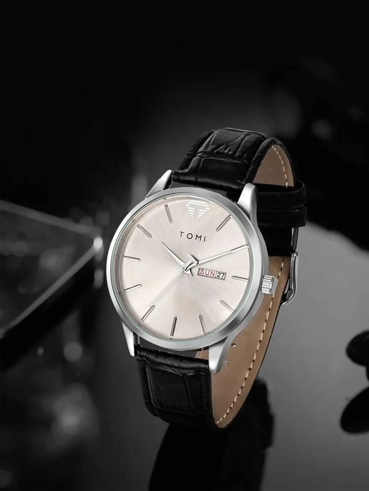 TOMI T-045 Day Date Quartz Wrist Watch For Men