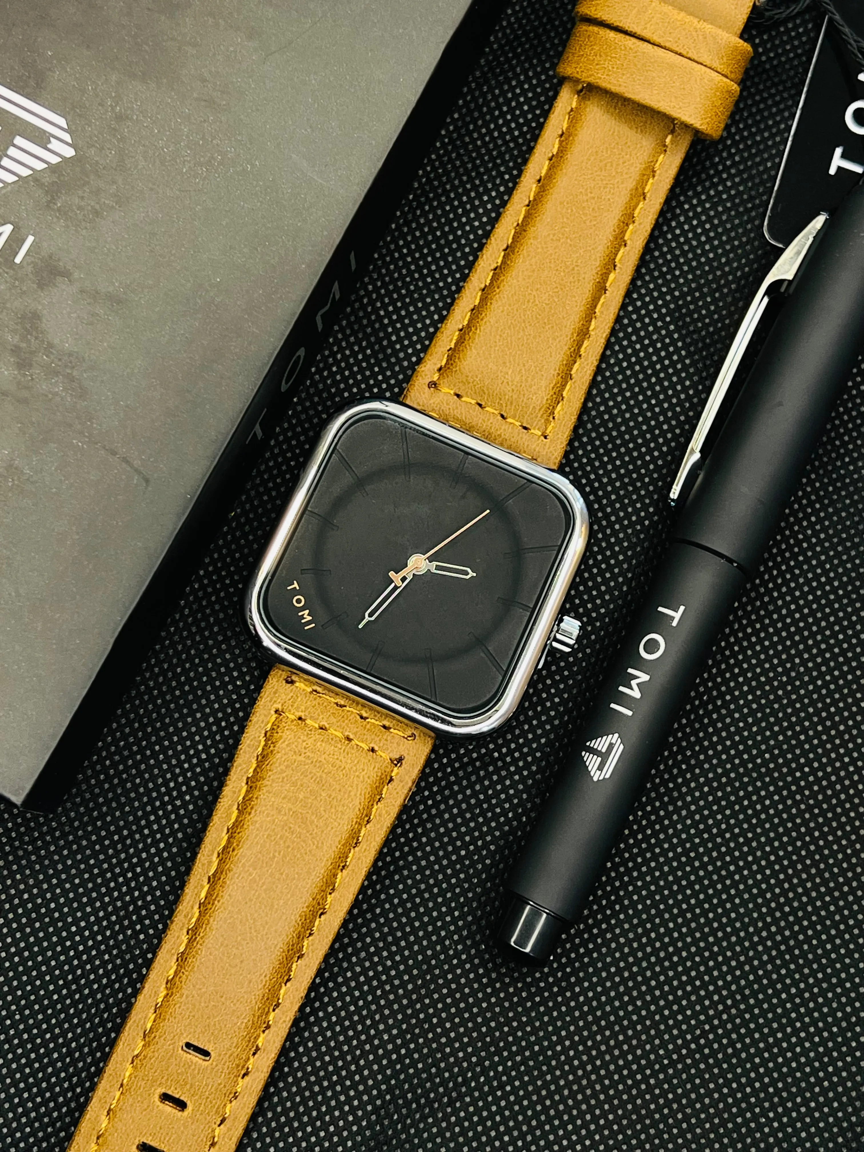 TOMI T-093 Quartz Watch With Pen Executive Gift Box