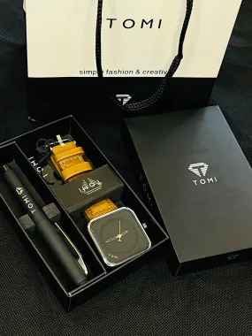 TOMI T-093 Quartz Watch With Pen Executive Gift Box