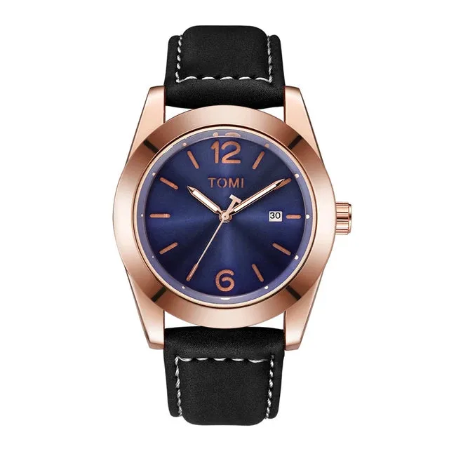 TOMI T-095 Luxury Watch Luminous Dial Quartz Date