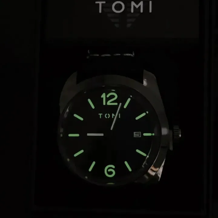 TOMI T-095 Luxury Watch Luminous Dial Quartz Date