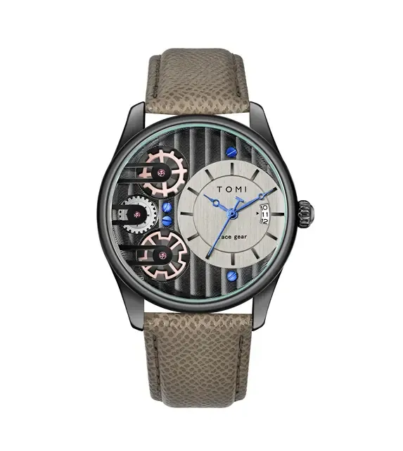 TOMI T-106 Face Gear Dual Strap Luxury Watch