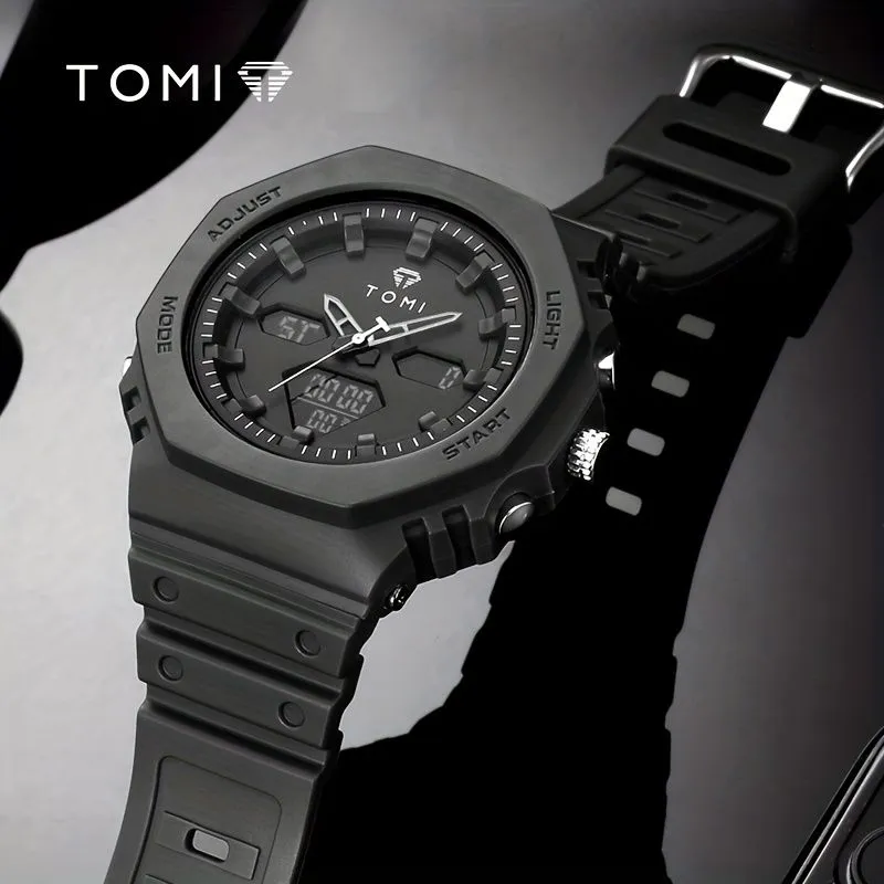 TOMI T-217 Dual Time Sports Watch