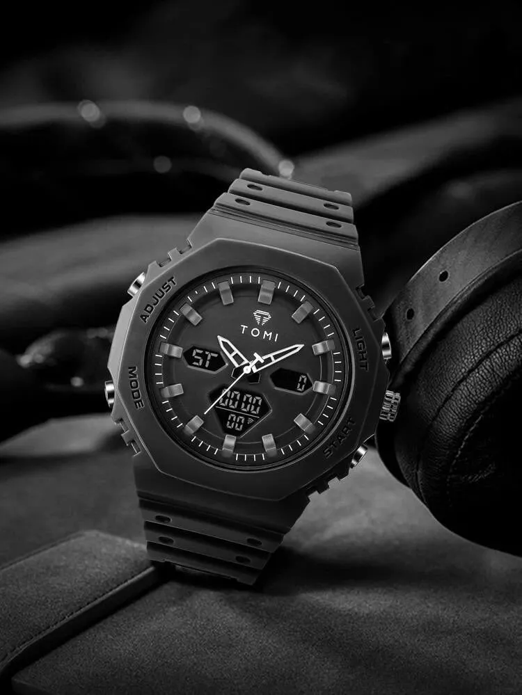 TOMI T-217 Dual Time Sports Watch