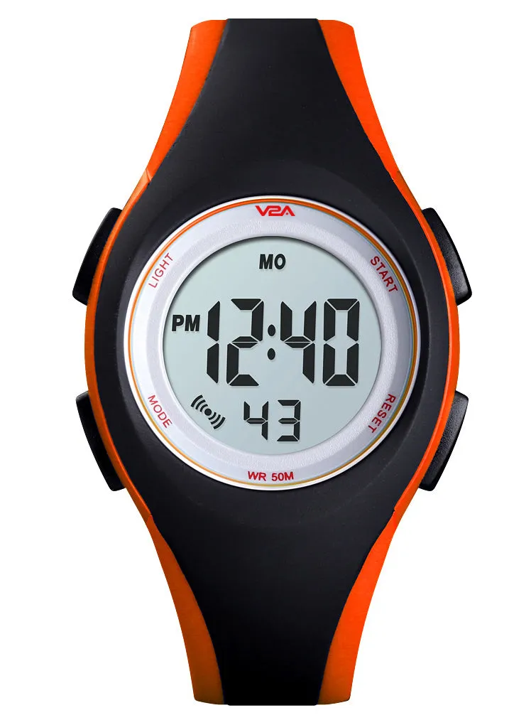 V2A 5ATM Waterproof Digital Kids Sports Watch for Boys and Girls