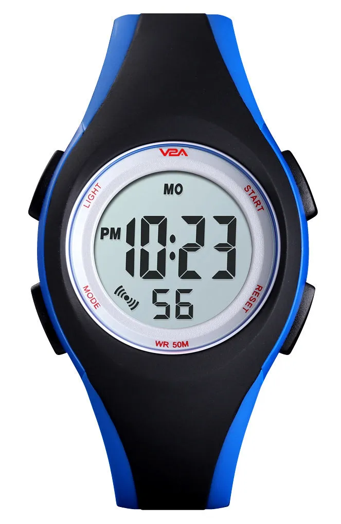 V2A 5ATM Waterproof Digital Kids Sports Watch for Boys and Girls