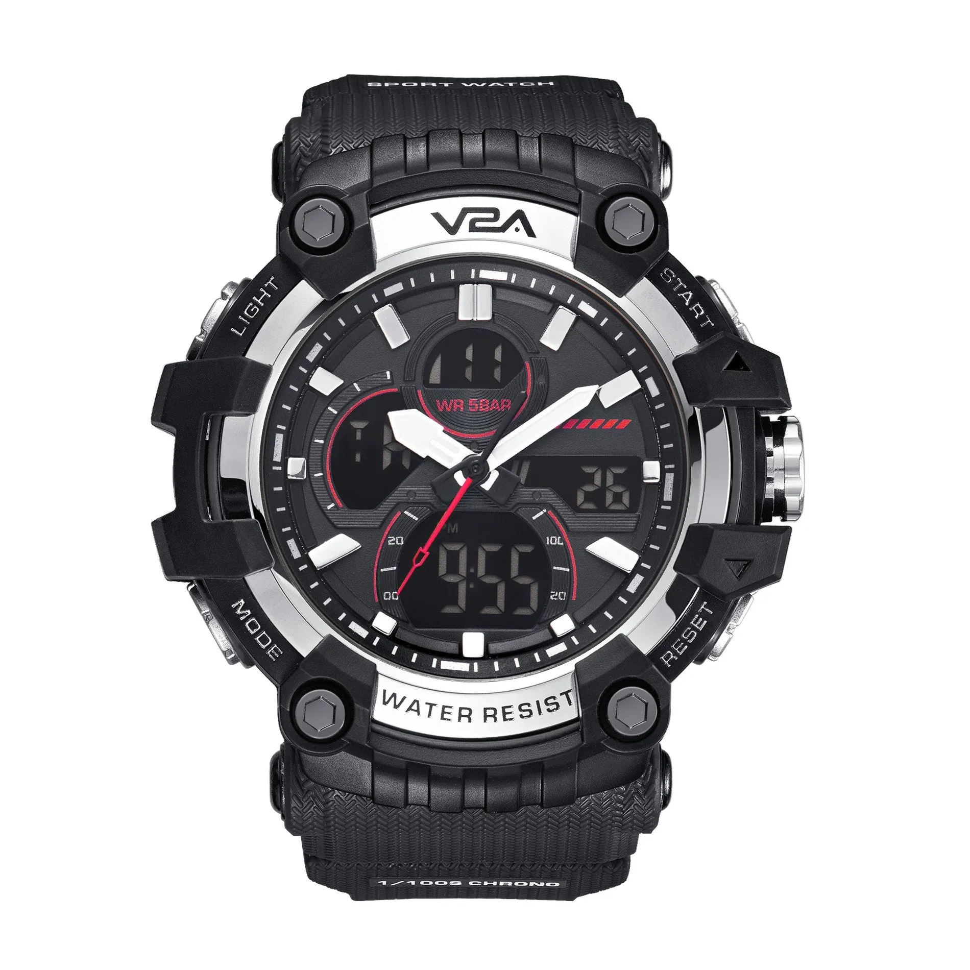 V2A Analog Digital Men Multifunctional Watch 5ATM Waterproof Sports Watch for Men | Gift for Men | Gift for Husband