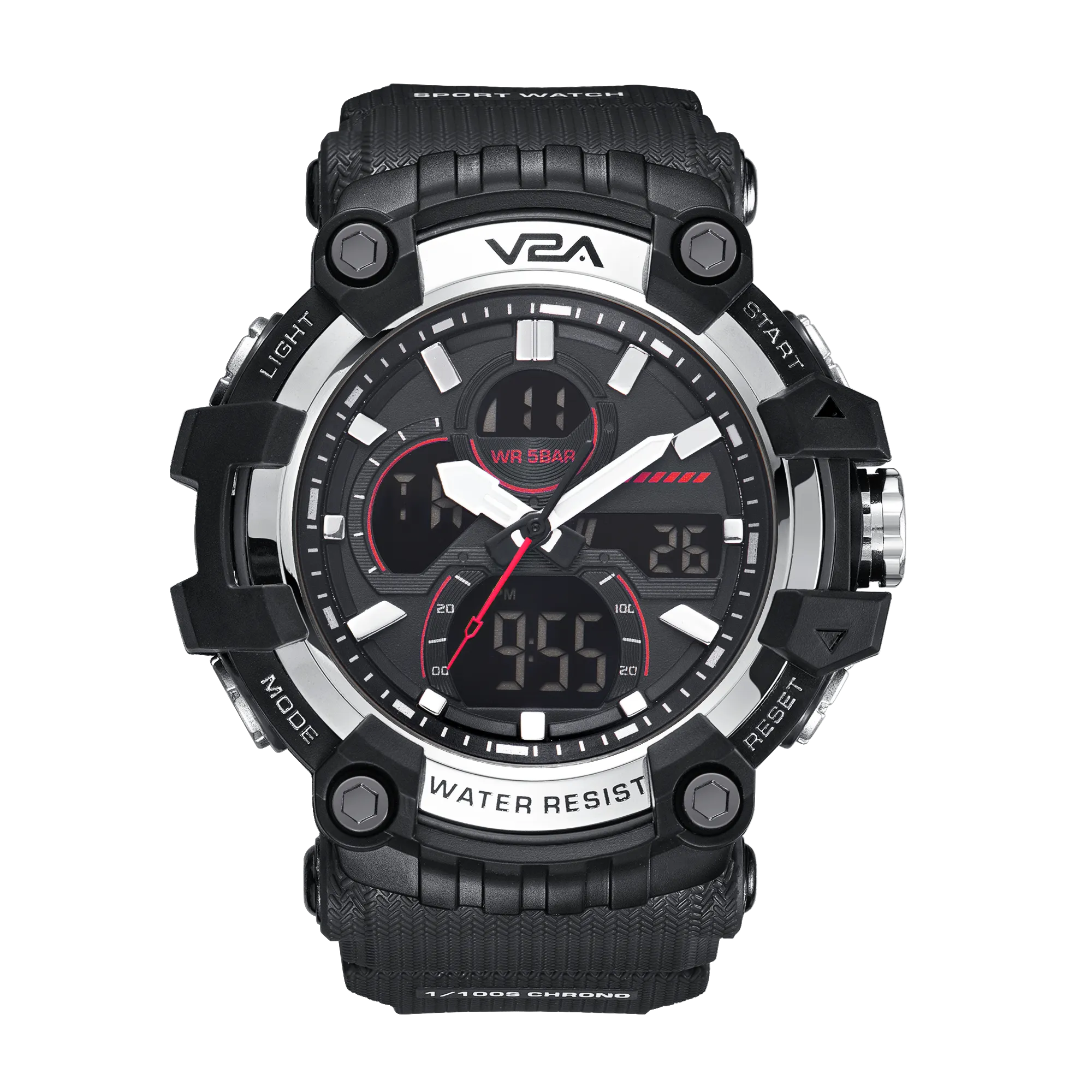 V2A Analog Digital Men Multifunctional Watch 5ATM Waterproof Sports Watch for Men | Gift for Men | Gift for Husband