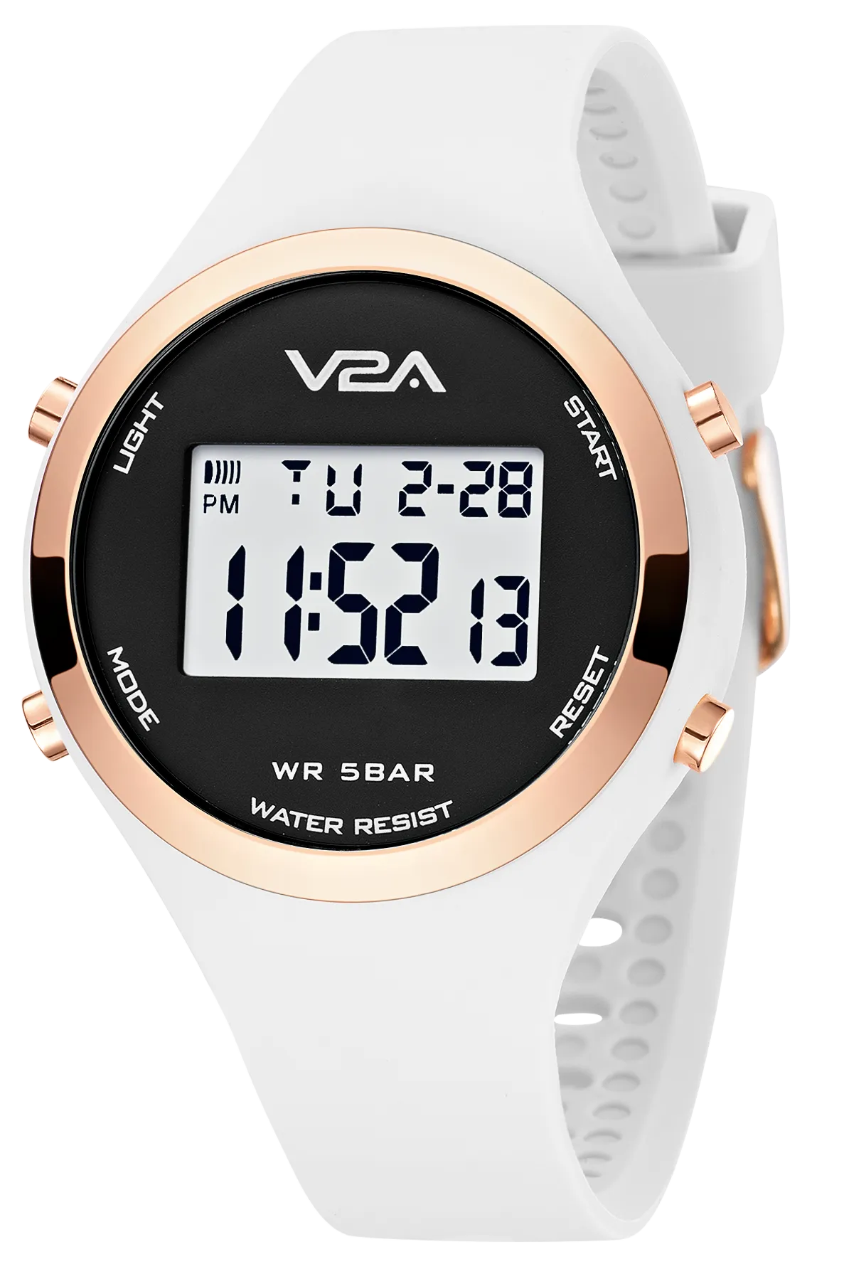 V2A Analog Digital Waterproof Fashion Sports Watch with Backlight Alarm Stopwatch for Women and Girls