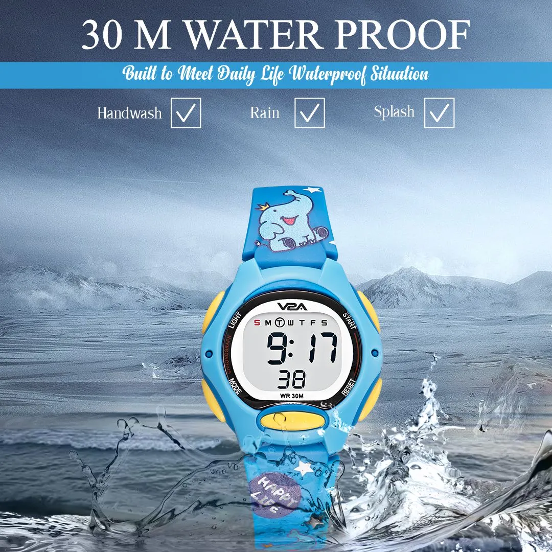 V2A Digital Watch for Boys – Kids Between 3 to 10 Years of Age Multi-Functional 30 M Waterproof Digital Sports Watches for Boys| Watch for Kids Age 3 5 6 7 8