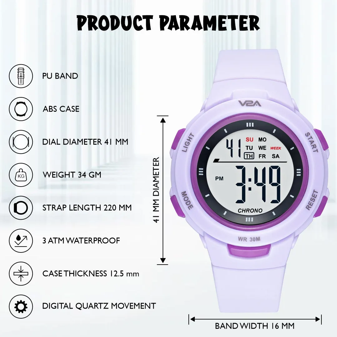 V2A Digital Watch Kids Watch Unisex-Child Between 4 to 13 Years of Age Multi-Functional 30 M Waterproof Digital Sports Watches for Kids | Digital Watch for Kids