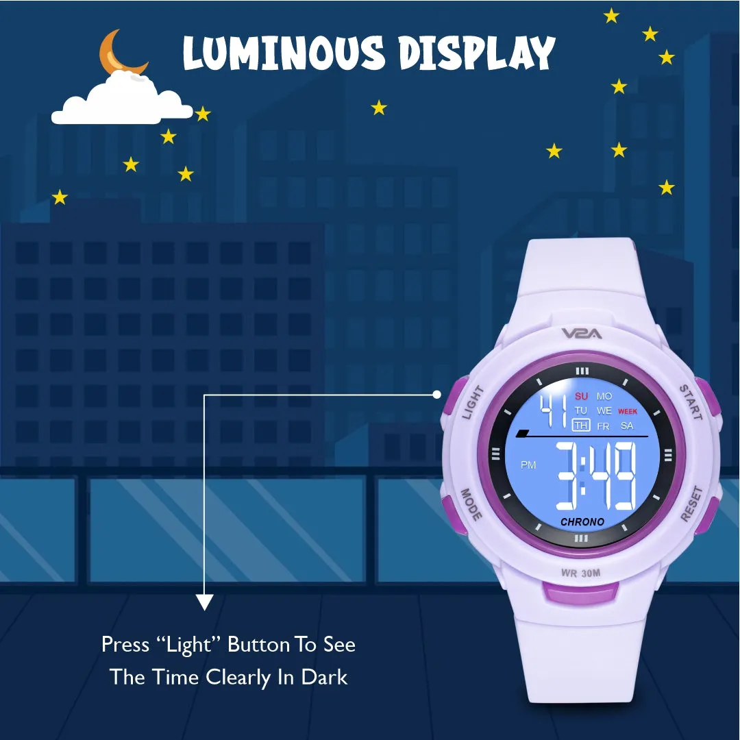 V2A Digital Watch Kids Watch Unisex-Child Between 4 to 13 Years of Age Multi-Functional 30 M Waterproof Digital Sports Watches for Kids | Digital Watch for Kids