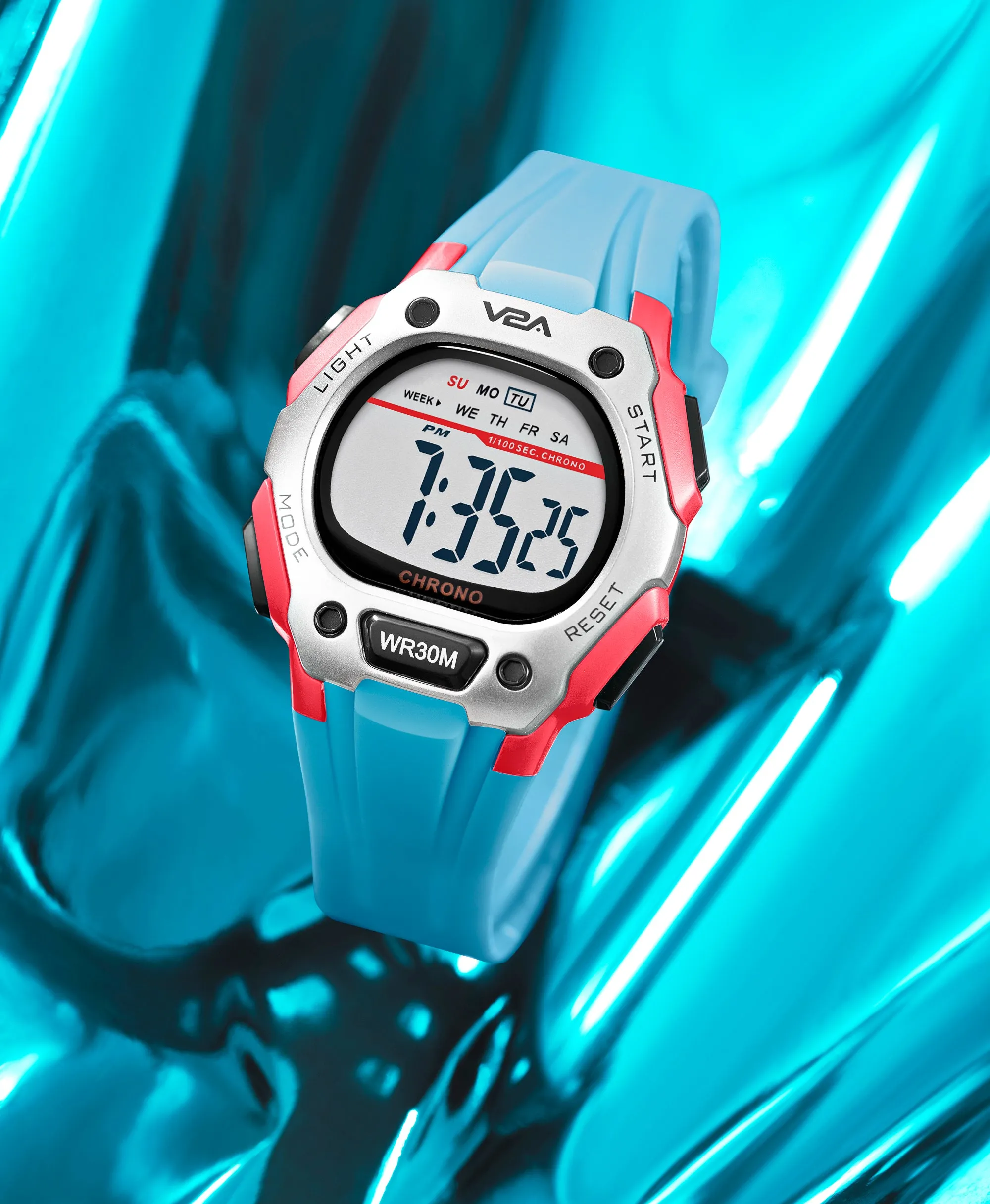 V2A Digital Water Resistant Kids Blue and Orange Sports Watch for Boys | Watch for Kids Boys | Kids Watches for Boys | Watches for Kids boy