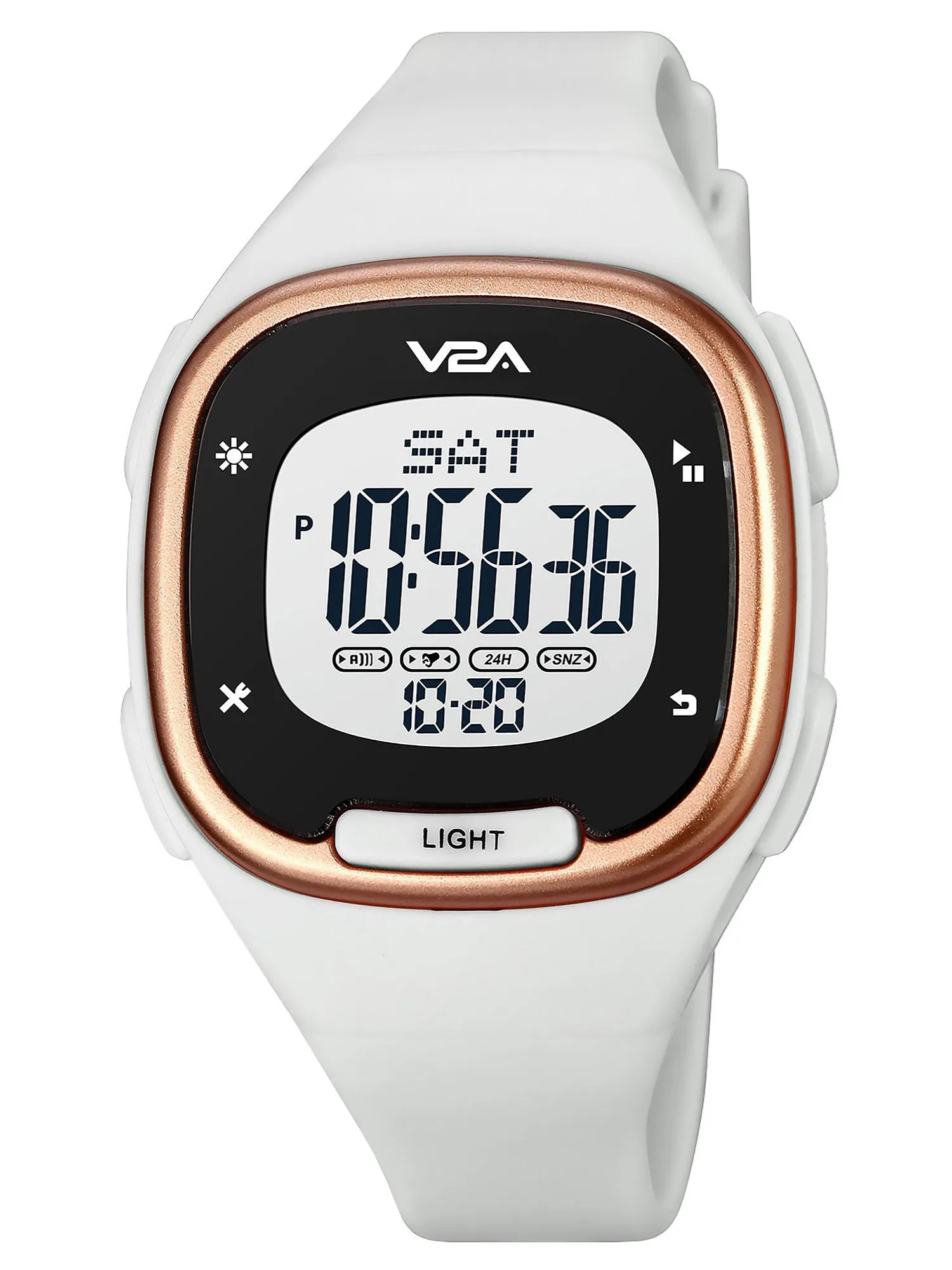 V2A Girls Women Watch Countdown and Stopwatch Digital Sports Watch 5 ATM Water Resistant Sports Watch for Teenagers Girls Ladies Womens