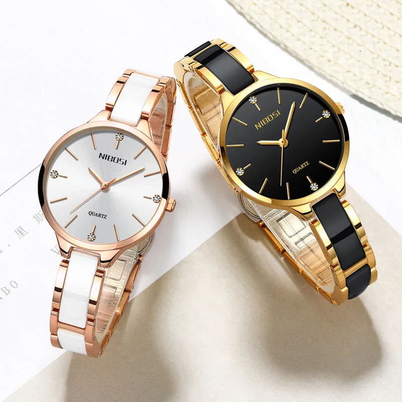 Women's Quartz Waterproof Ceramic Watch