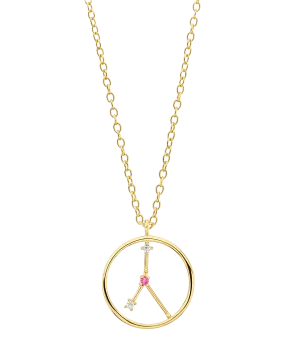 Zodiac Necklace Cancer 18ct Gold Plated