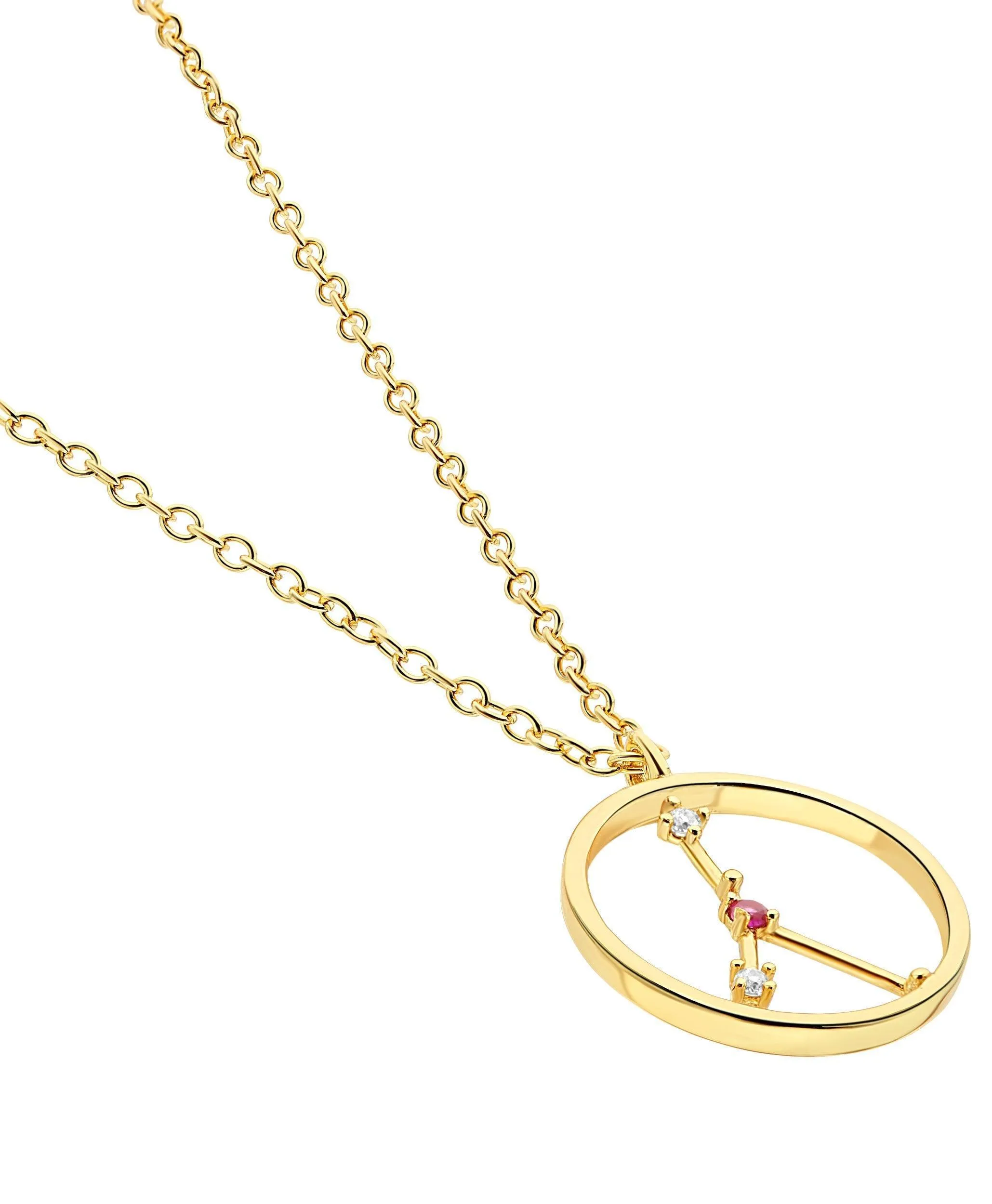 Zodiac Necklace Cancer 18ct Gold Plated